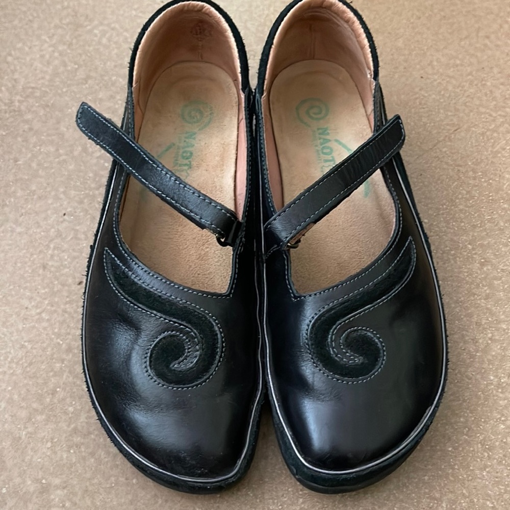 Naot Black Mary Janes 39